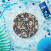 Assiettes En Carton Grenouille japonaise ukiyo-e Froggies (Fête)