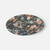 Assiettes En Carton Grenouille japonaise ukiyo-e Froggies (Angle)