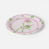 Assiettes En Carton Grenouille rose avec ballons Fête d'anniversaire d (Angle)