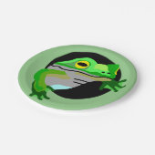Assiettes En Carton Grenouille verte (Angle)