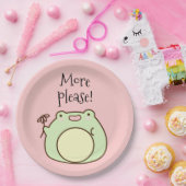 Assiettes En Carton Grenouille verte (Fête)