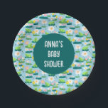 Assiettes En Carton Grenouilles et Lily Pads BABY SHOWER d'anniversair<br><div class="desc">Idéal pour un baby shower amusant ou une fête anniversaire de enfant ! ENTIÈREMENT PERSONNALISABLE ! Ajoutez votre propre texte. Le design est également disponible sous forme d'invitations numériques, de cartes postales, de cartes papier plates ou pliées, consultez ma boutique! MERCI POUR LE SOUTIEN DES ARTISTES INDÉPENDANTS ! Toutes les...</div>