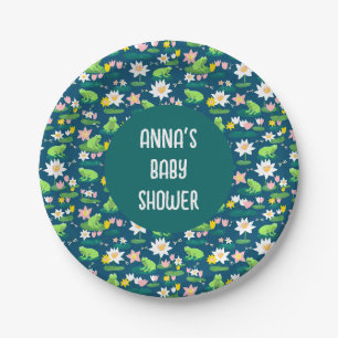 Assiettes En Carton Grenouilles et Lily Pads BABY SHOWER d'anniversair