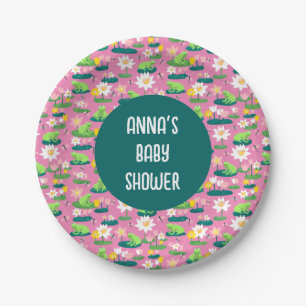 Assiettes En Carton Grenouilles et Lily Pads BABY SHOWER d'anniversair