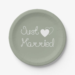 Assiettes En Carton Grey vient de se marier avec un Mariage de Coeurs 