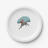 Assiettes En Carton Greyhound Festive Sprint (Devant)