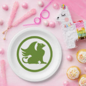 Assiettes En Carton Griffin vert (Fête)