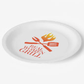 Assiettes En Carton Gril de vraies femmes (Angle)