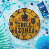Assiettes En Carton Grill Zone BBQ Grill Master Kitchen Rustic (Fête)
