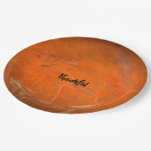 Assiettes En Carton Grille de terre cuite laquée (Angle)