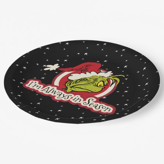 Assiettes En Carton Grille | Je suis toujours en saison (Angle)