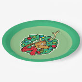 Assiettes En Carton Grille | Max Christmas Wreath (Angle)