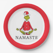 Assiettes En Carton Grille | Namaste Santa Claus (Devant)