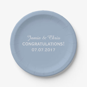 Assiettes En Carton Grilles Motif plaque de papier de mariage personna
