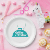 Assiettes En Carton Grillin et Chillin (Fête)
