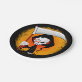 Assiettes En Carton Grim Reaper Déplaisant Drôle Cartoon (Angle)