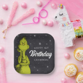 Assiettes En Carton Grinch Chalkboard Anniversaire (Fête)