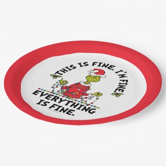 Assiettes En Carton Grinch | Everything is Fine (Angle)
