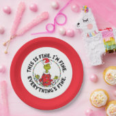 Assiettes En Carton Grinch | Everything's Fine (Fête)