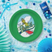 Assiettes En Carton Grinch Snowboard (Fête)