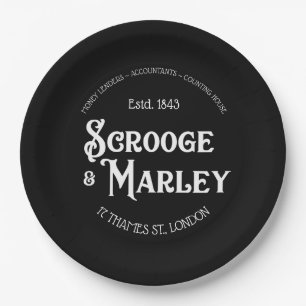 Assiettes En Carton Grippe-sou et Marley par vacances de chant de Noë