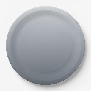 Assiettes En Carton Gris argenté profond à tons clairs