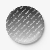 Gris (couleur changeable) Ombre & Motif de texte