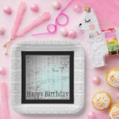 Assiettes En Carton Gris Noir Moderne Et Blanc (Fête)