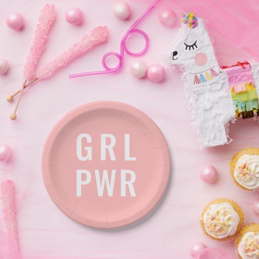 Assiettes En Carton GRL PWR s'est levé (Fête)