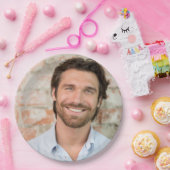 Assiettes En Carton Groom Face Photo Bachelorette Plaques Papier (Fête)