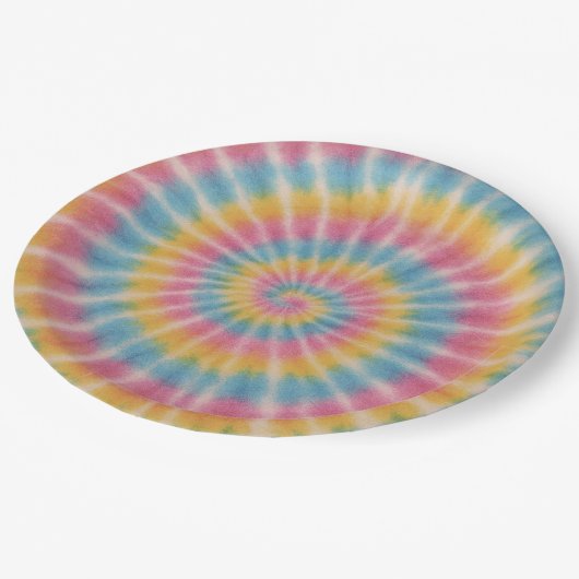 Assiettes En Carton Groove Tie Tee Papier Plaques (Angle)