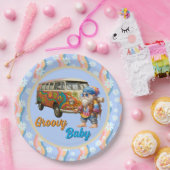 Assiettes En Carton Groovy Baby (Fête)