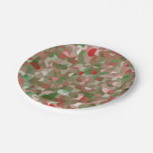 Assiettes En Carton Groovy Boho Mod Retro Geometric (Angle)