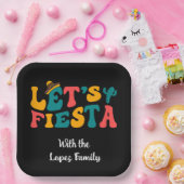 Assiettes En Carton Groovy Retro Let's Fiesta (Fête)