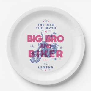 Assiettes En Carton Gros brasserie et vélo l'homme le mythe la légende