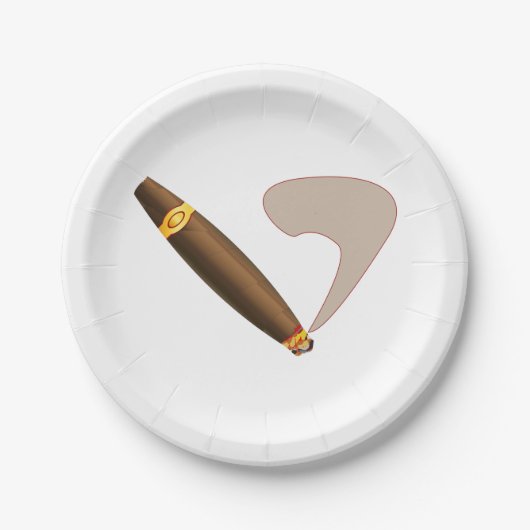 Assiettes En Carton Gros cigre à la cubaine (Devant)