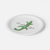 Assiettes En Carton Gros lézard vert Thunder_Cove (Angle)