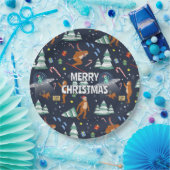 Assiettes En Carton Gros pied, Aliens, & Reindeer Noël (Fête)