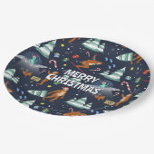 Assiettes En Carton Gros pied, Aliens, & Reindeer Noël (Angle)