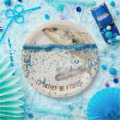 Assiettes En Carton gros poisson sautant hors de l'eau (Fête)