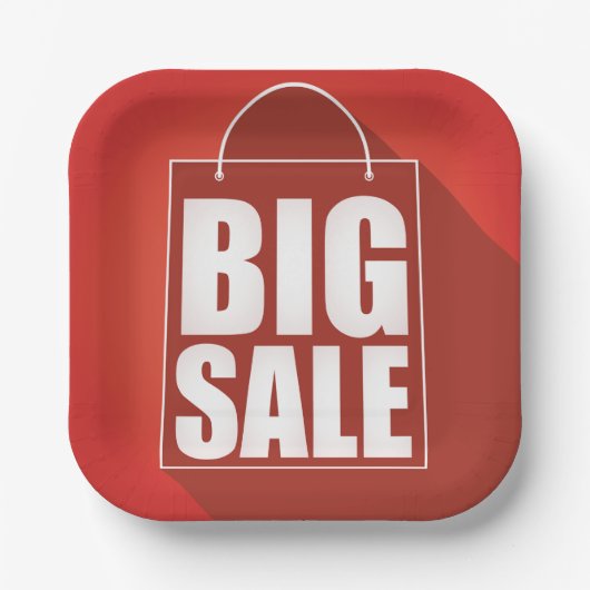 Assiettes En Carton Grosse vente Red Retail Bag Conception (Recto)