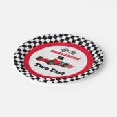 Assiettes En Carton Grossissant DEUX Fast Race Car Boy 2e Anniversaire (Angle)