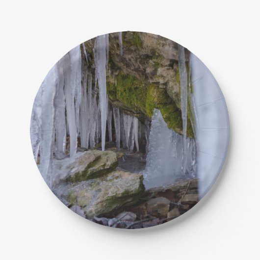 Assiettes En Carton Grotte De Glace (Devant)