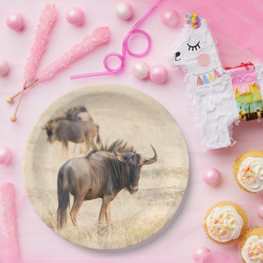 Assiettes En Carton Groupe de gnous (Fête)