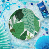 Assiettes En Carton Groupe de partie tropicale de thème de jardin de (Fête)