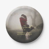 Assiettes En Carton Groupe d'engagement mariage Ajouter une plaque de  (Devant)