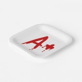 Assiettes En Carton Groupe sanguin A+ Positif #Hôpital d'horreur (Angulaire)