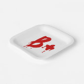Assiettes En Carton Groupe sanguin B+ Positif #Hôpital d'horreur (Angulaire)