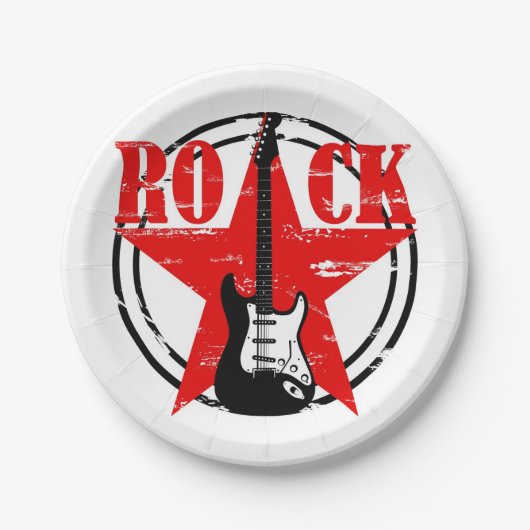 Assiettes En Carton Grunge (Devant)