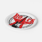 Assiettes En Carton Grunge (Angle)